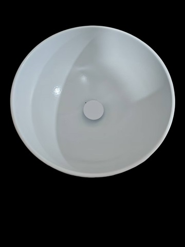 Glass vase front view